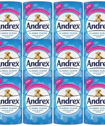 Andrex Classic Clean Tissue-2 rolls by 12