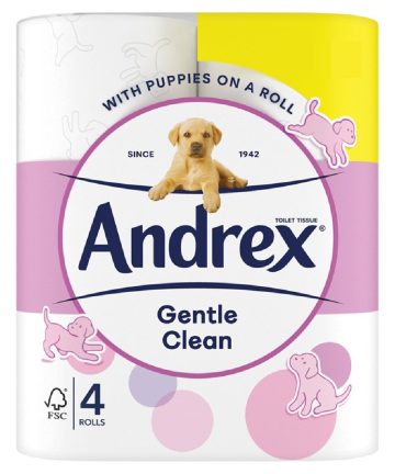 Andrex Gentle Clean Tissue-4 rolls by 6