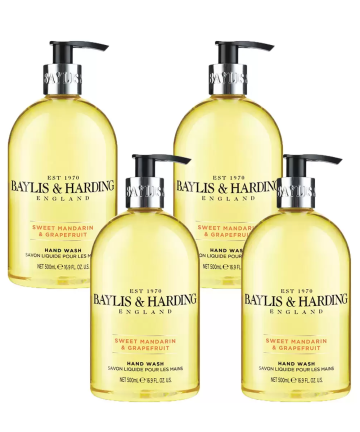 Baylis & Harding Handwash-Sweet Mandarin & Grapefruit 500ml by 4