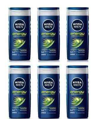 Nivea Shower Men Energy-250ml by 6