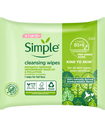 Simple Biodegradable Cleansing Wipes-33pcs 1pk