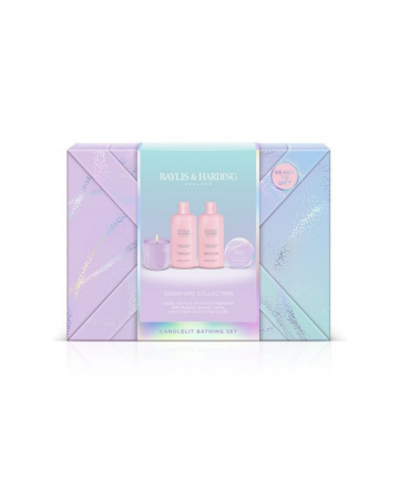 Baylis & Harding Signature Collection Candlelit Bathing Set - Jojoba and Vanilla