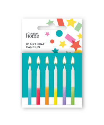 George Home 16 Birthday Candles with Plaque-Green