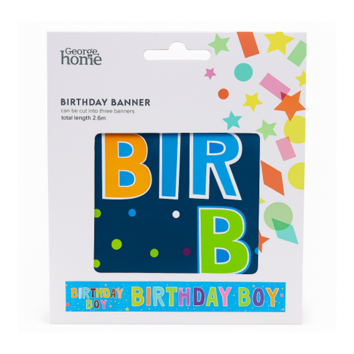 George Home Birthday Banner (Boy)