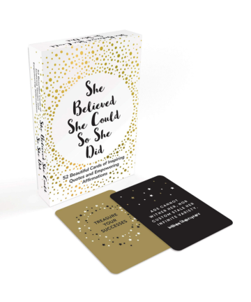 Inspirational Books- She Believed she could So She Did 52 Cards