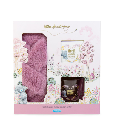 Me to You-Slippers, Glass Mug & Tealights Gift Sets