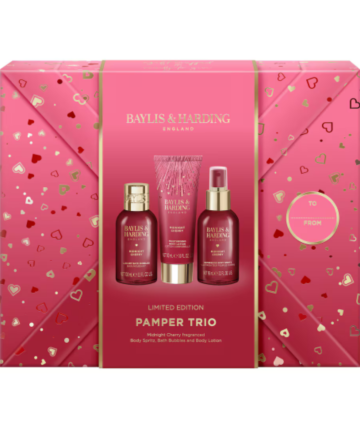 Baylis & Harding Midnight Cherry Collection Limited Edition-  Pamper Trio