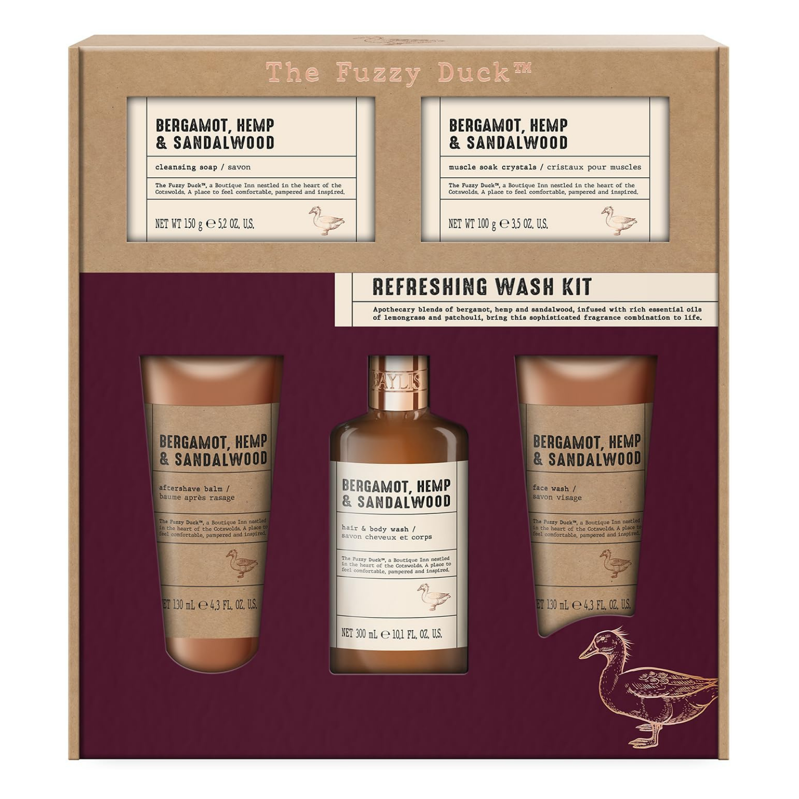 Baylis & Harding-The Fuzzy Duck Refreshening Wash Kit 5 in 1 Collection