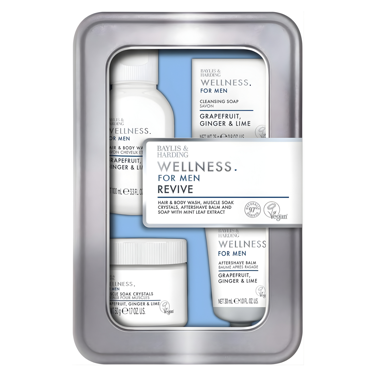 Baylis & Harding Wellness for Men- Revive Tin