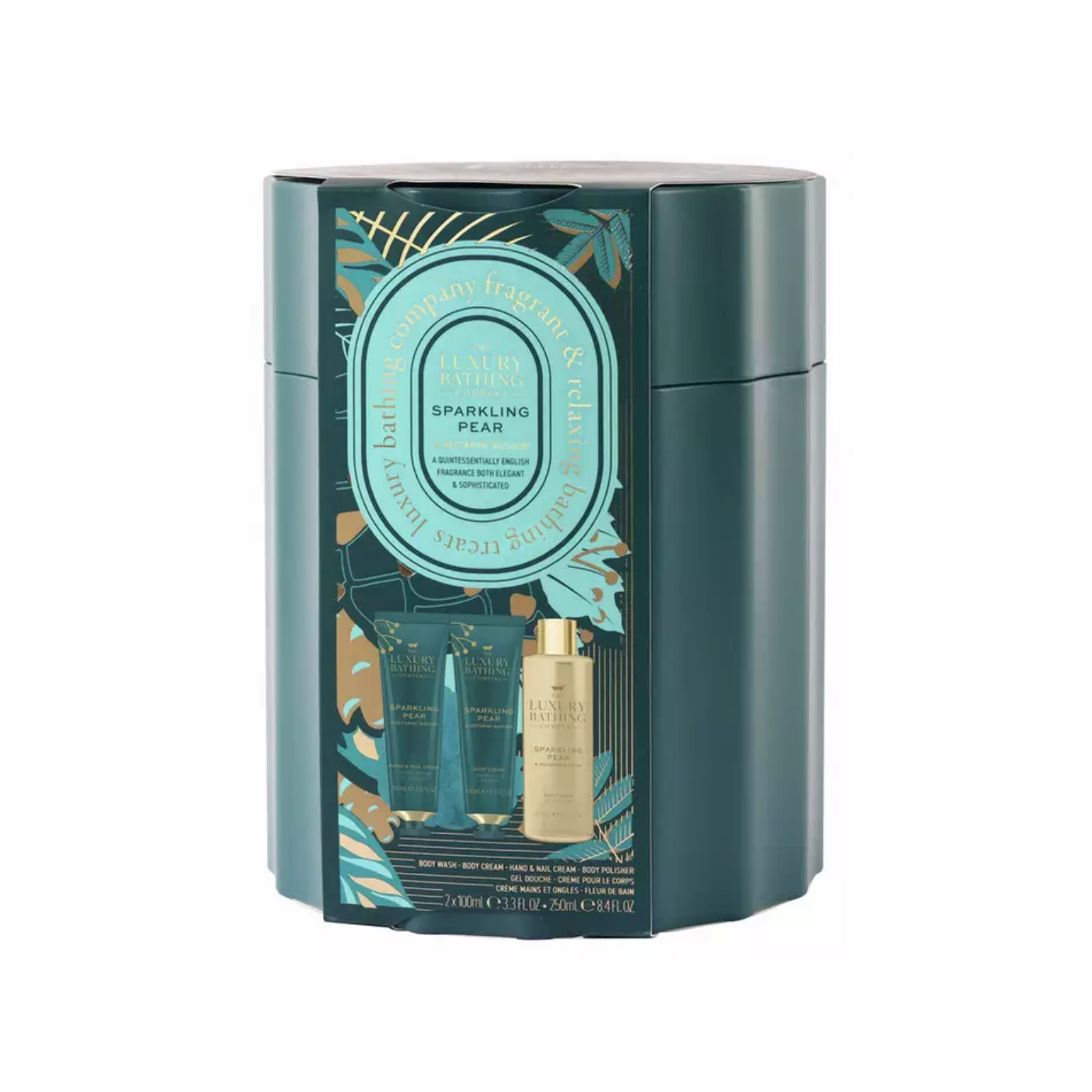 The Luxury Bathing Company Sparkling Pear & Nectarine Tin